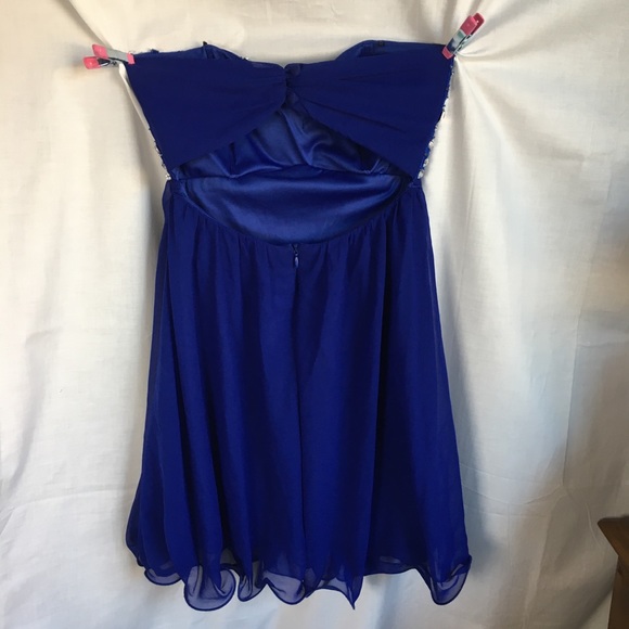 B.Darlin Royal Blue Dress with Rhinestones, Sz 5/6 - Picture 11 of 15